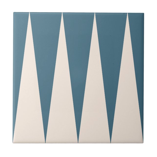 Carreau Backgammon Motif Carrelage bleu (Devant)