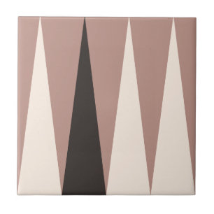 Carreau Backgammon Motif tuile en terre cuite