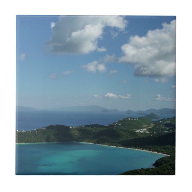 Carreau Baie de Magens, scene de l'île St Thomas Beautiful (Devant)