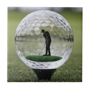 Carreau Bal De Golf En Verre Avec Lecteur De Golf À L'Inté