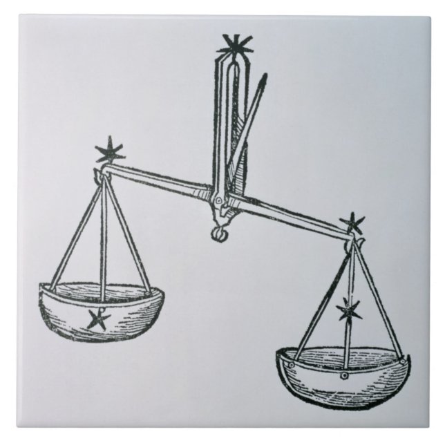Carreau Balance (les échelles) une illustration du 'Poeti (Devant)