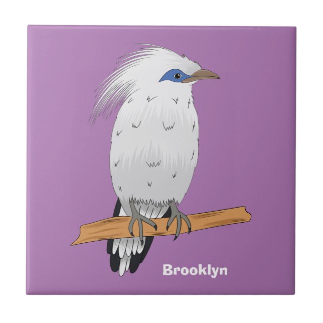 Carreau Bali Mina tropical oiseau exotique (Devant)