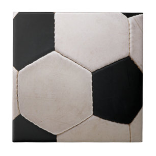 Carreau Ballon de football blanc et noir