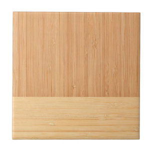 Carreau Bambou naturel Bordure Grain de bois