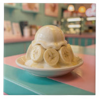 Banane en résine Sundae | Boutique de glace rétro
