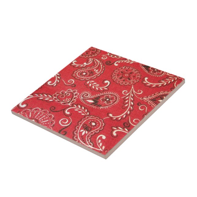 Carreau Bandana rouge (Côté)