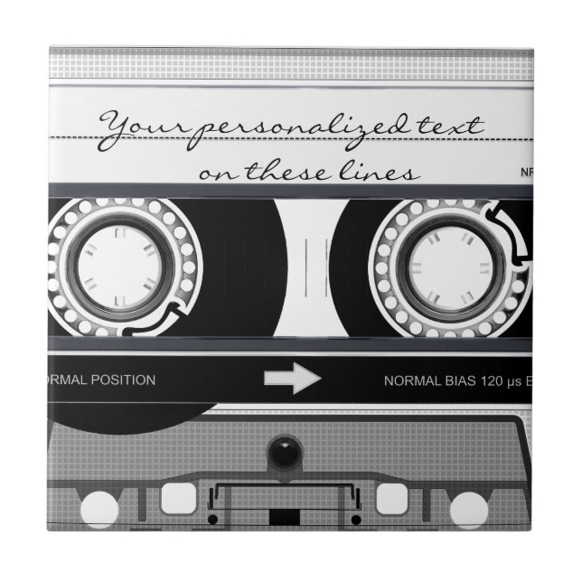 Carreau Bande de cassette - noir - (Devant)