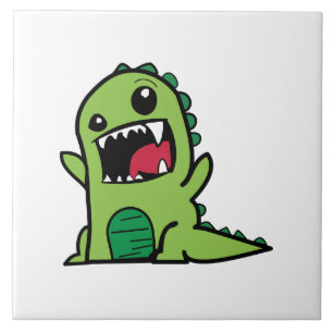 Carreau Bande dessinée de dinosaure de bébé