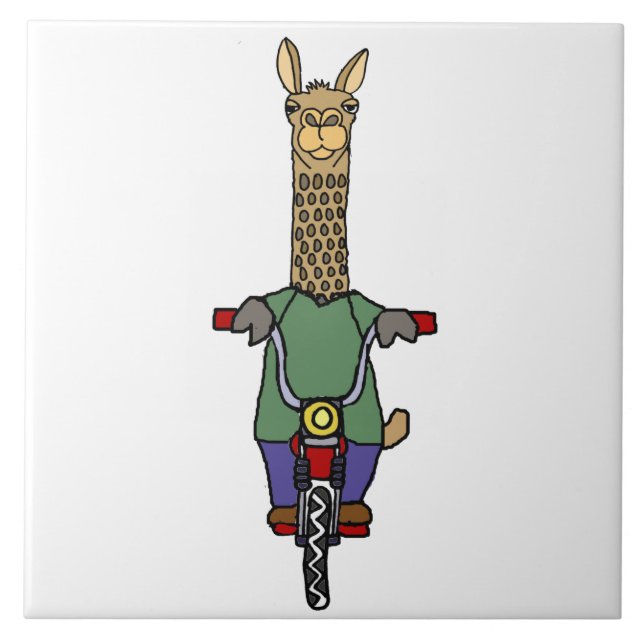 Carreau Bande dessinée fraîche de bicyclette d'équitation (Devant)