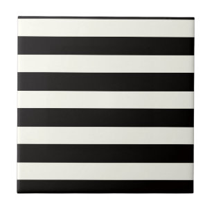 Carreau Bande noire et blanche