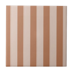 Carreau Bandes Brown sur