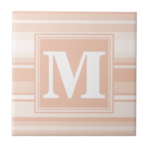 Carreau Bandes de pêche monogramme