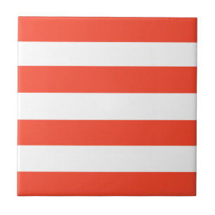 Carreau Bandes de transats rouges et blancs