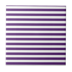 Carreau Bandes violettes et blanches