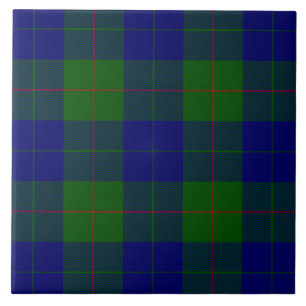 Carreau Barclay tartan bleu vert plaid