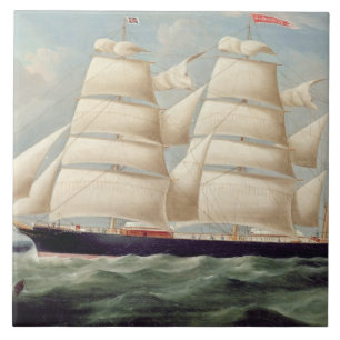 Carreau Barque "Clendovey" de tondeuse (huile sur la