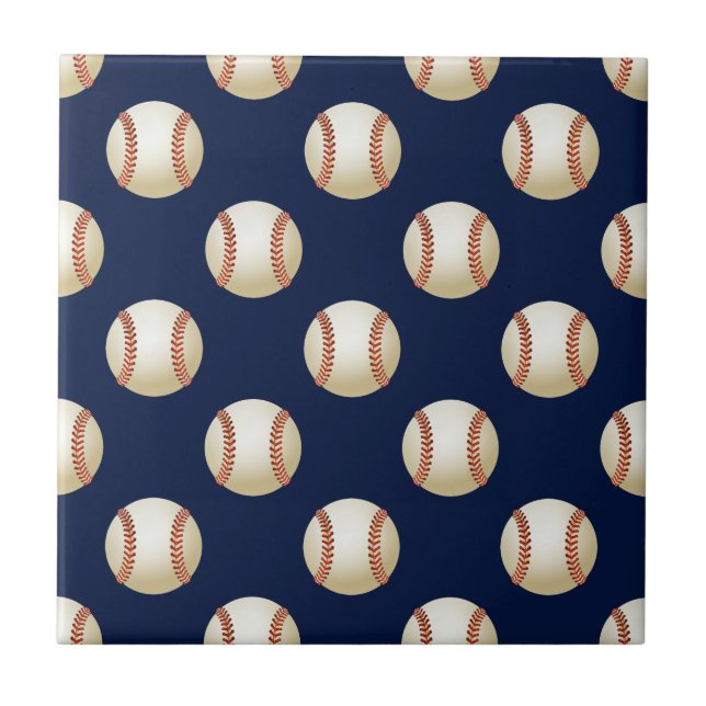 Carreau Baseball Balls Sports (Devant)