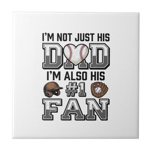 Carreau Baseball Dad Number 1 Fan Vintage Shirt Design_1 (Devant)