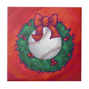 Carreau Baseball en couronne rouge