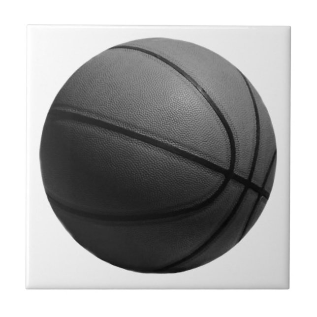 Carreau Basket-ball noir et blanc (Devant)