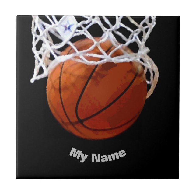 Carreau Basket-ball Votre nom (Devant)