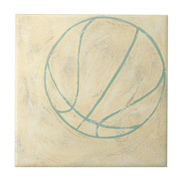 Carreau Basket bleu par Chariklia Zarris (Devant)