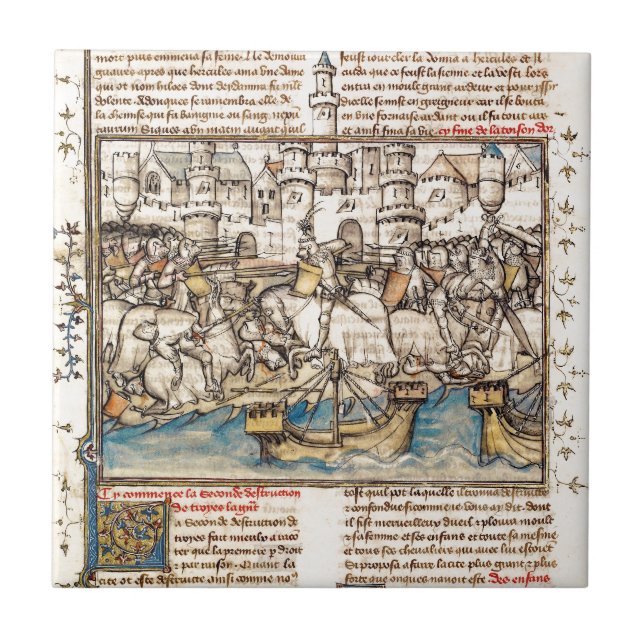 Carreau Bataille de guerre Trojan (Devant)