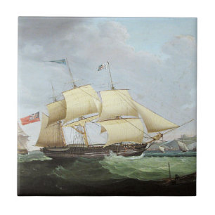 Carreau Bateau à goélette Harriet 1900