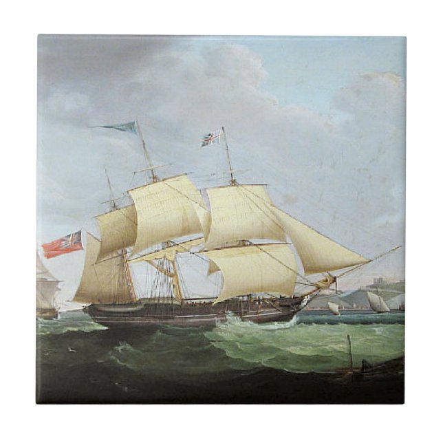 Carreau Bateau à goélette Harriet 1900 (Devant)