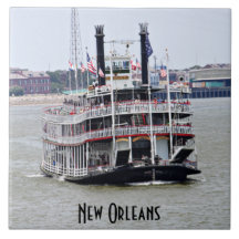 Bateau à  vapeur sur le fleuve Mississippi