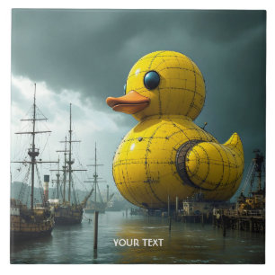 Carreau Bateau de guerre Imaginaire Cute Duck