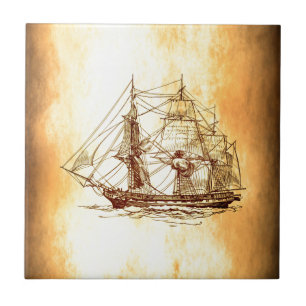 Carreau bateau de pirate