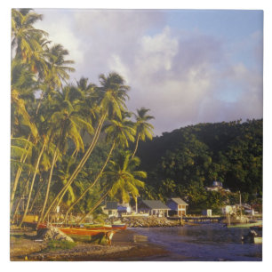 Carreau Bateaux de pêche, Soufrière, Sainte-Lucie, Caraïbe