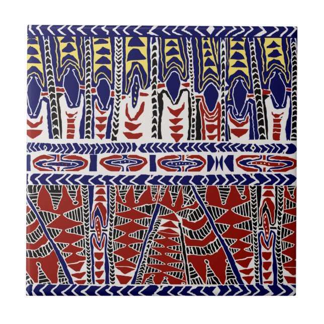 Carreau Batik des mers du Sud Samoa (Devant)