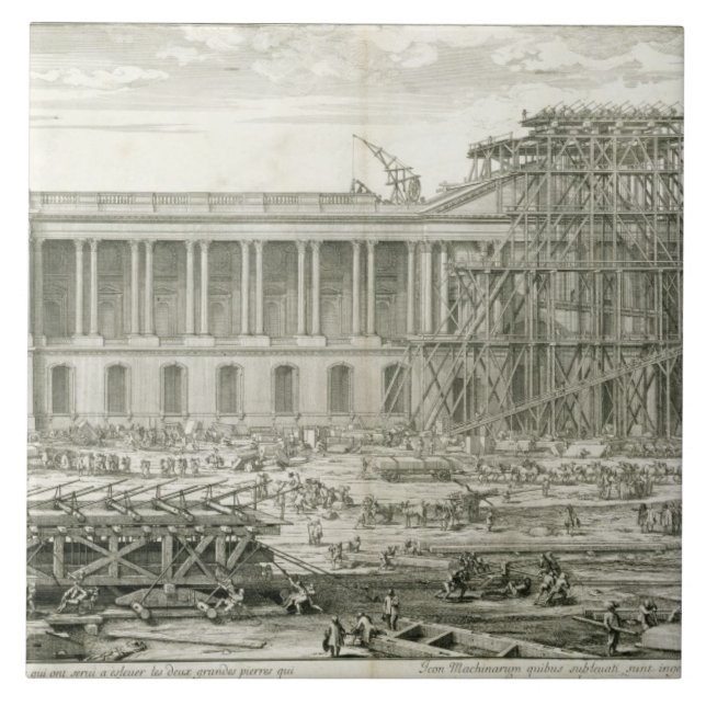 Carreau Bâtiment de l'entrée principale du Louvre, Paris (Devant)