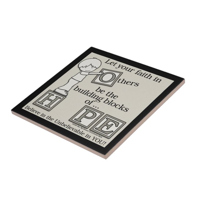 Carreau Bâtir des blocs d'espoir (Côté)