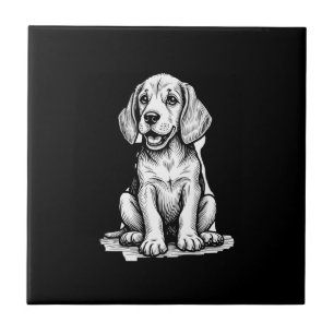 Carreau Beagle chiot adorable, famille amoureux des animau