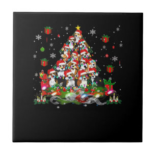 Carreau Beagle Noël T-shirts drôles Beagle Arbre de Noël C