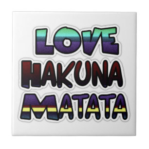 Carreau Beau Hakuna Matata Art Print