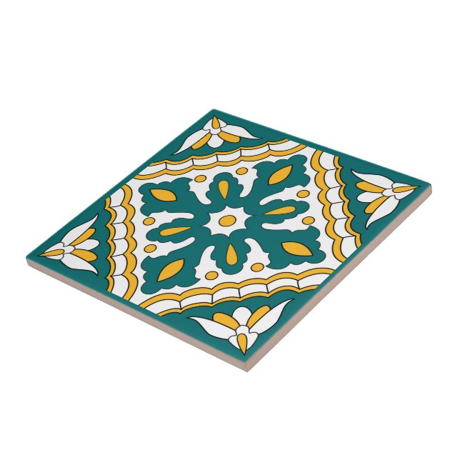 Carreau 💛 💚 Beau tuiles marocaines XL motif (Côté)