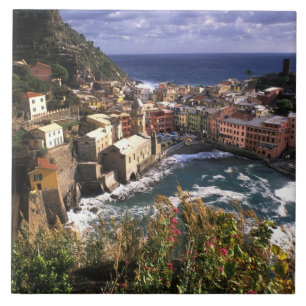 Carreau Beau village de Vernazza dans les Cinque
