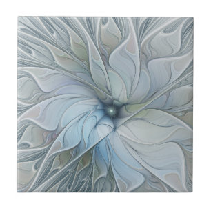 Carreau Beauté Élégante Fleur d'Art Abstrait Moderne Fract