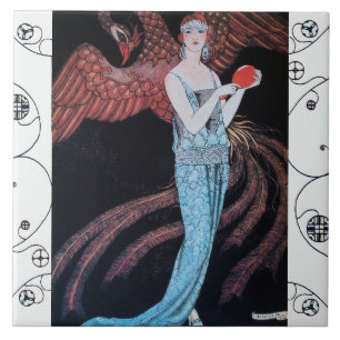Carreau BEAUTÉ ET PHÉNIX Art Déco Mode Féminine