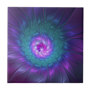 Carreau Beauté florale Abstraite Fleur d'art fractionnée c