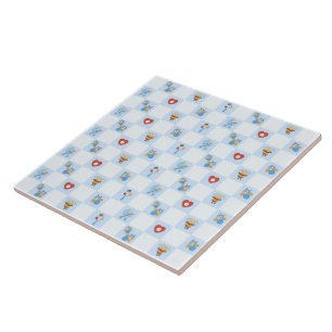 Carreau Bébé abeilles et Bleus