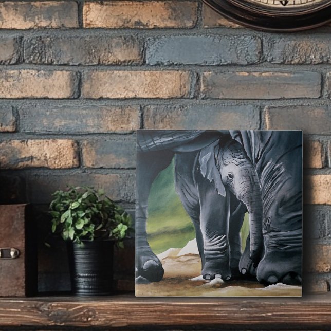 Carreau Bébé Eléphant Gris mou (Créateur téléchargé)