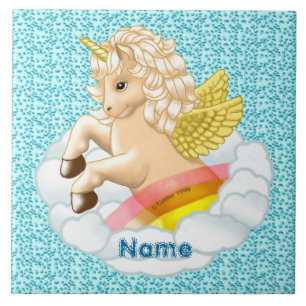Carreau Bébé Licorne Arc-en-Ciel