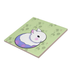 Carreau Bébé mignon lapin Pâques