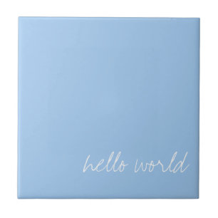 Carreau Bébé personnalisé bleu