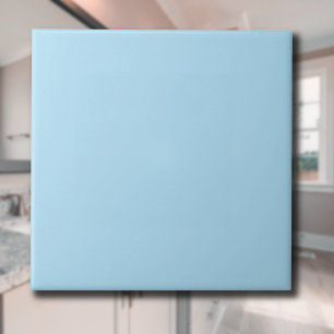 Carreau Bébé Poudre bleu couleur solide Classic Elegant